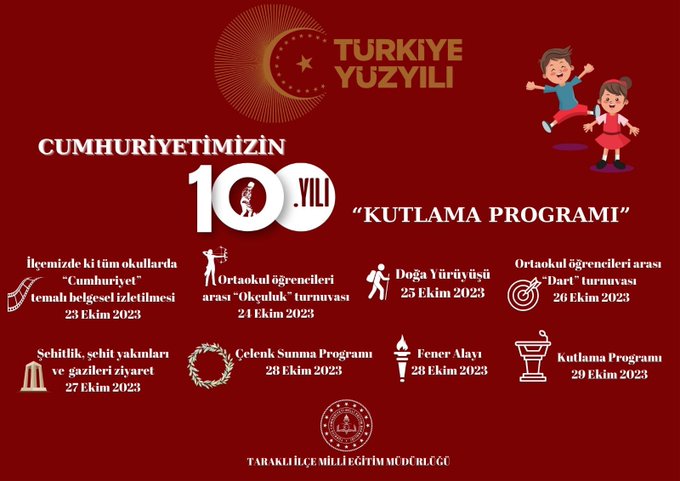 Cumhuriyetimizin 100. Yılı Kapsamında Hazırlanan İlçe Kutlama Programı..